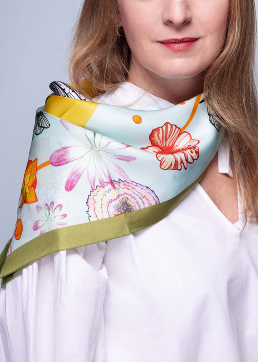 Foulard en 100 % soie naturelle - SOI002PVC