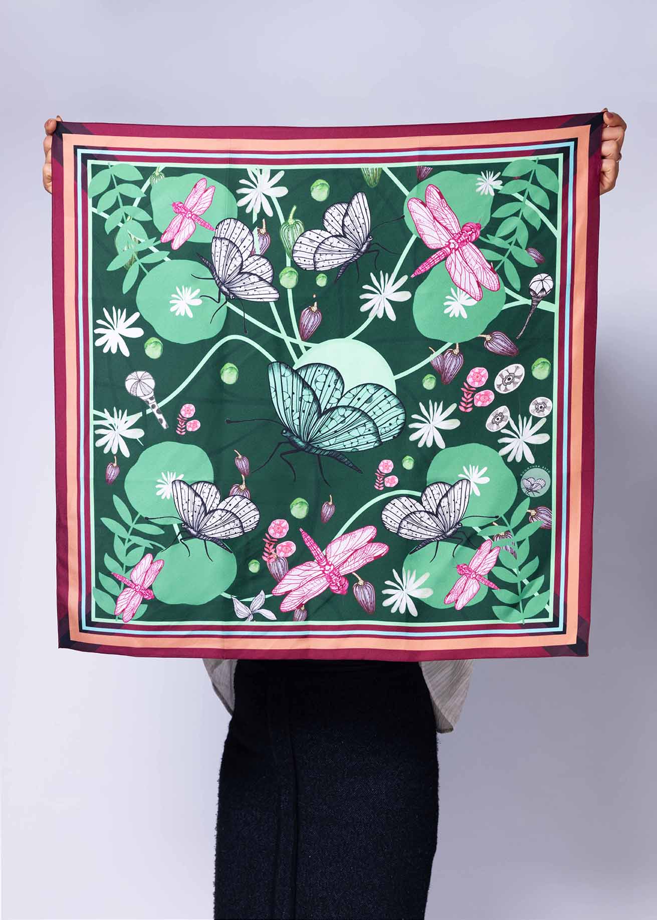 Foulard en 100 % soie naturelle - SOI001PVF