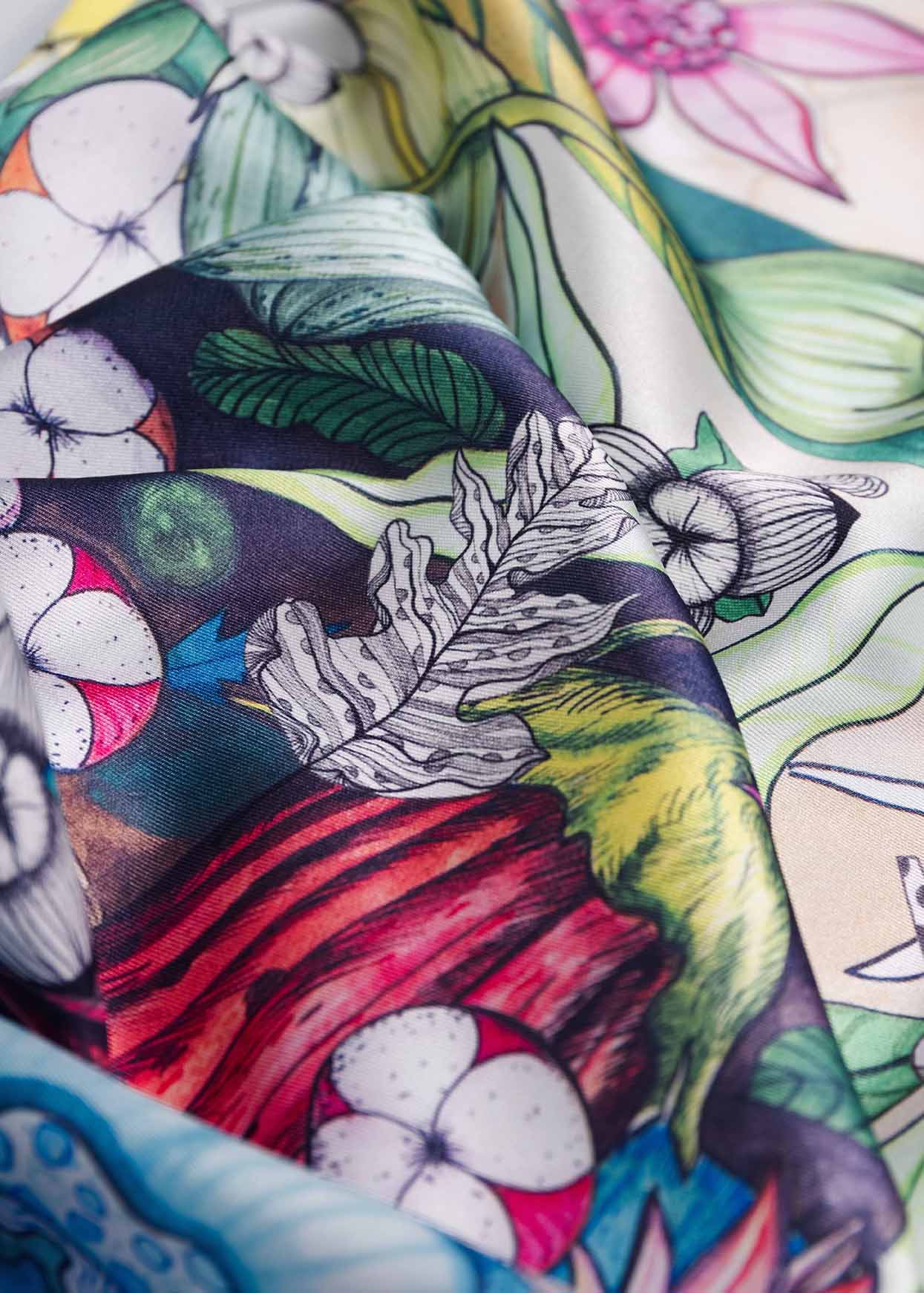 Foulard en satin - SAT004PExo67
