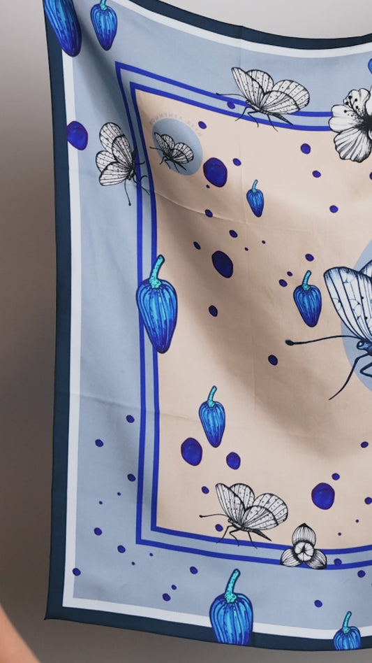 Foulard en 100 % soie naturelle SOI002PVC